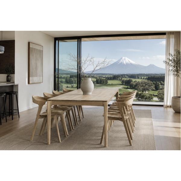 BOK FRENCH OAK DINING TABLE 2400 LONG